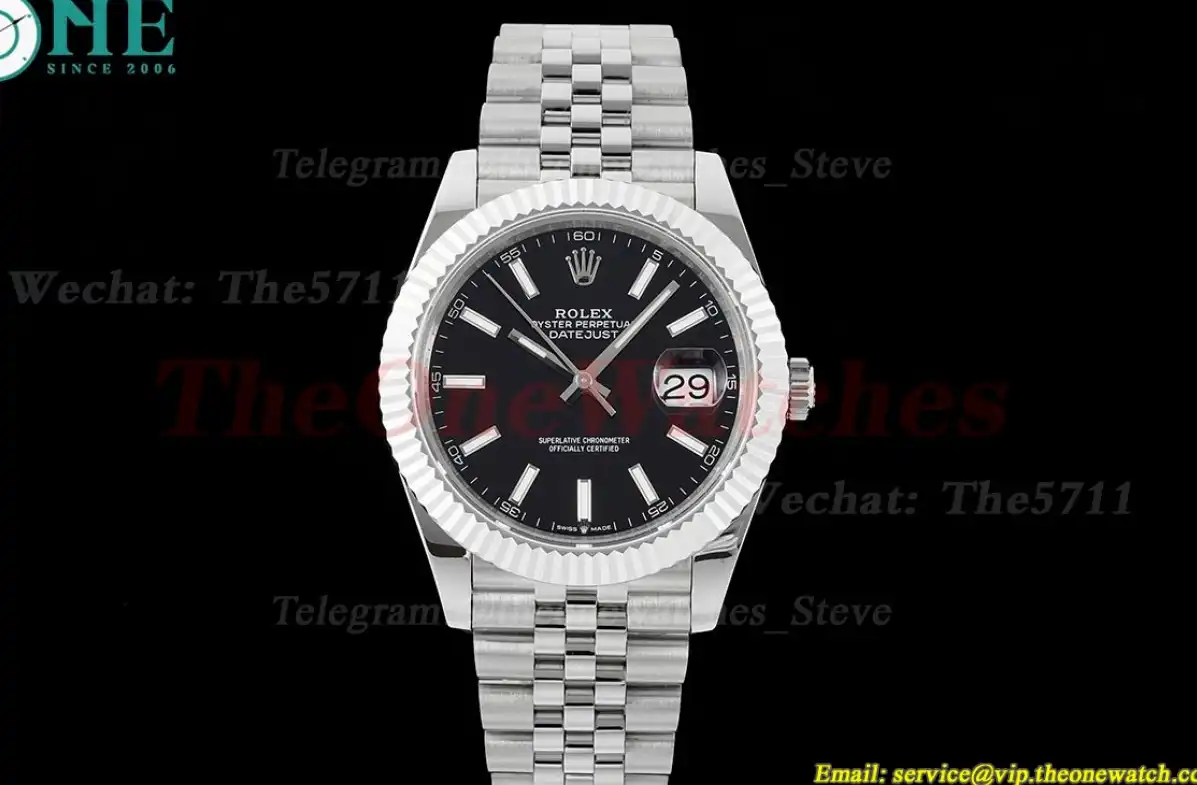 Datejust 126234 36mm Jub SS SS Black Stk JDF V2 VR3235