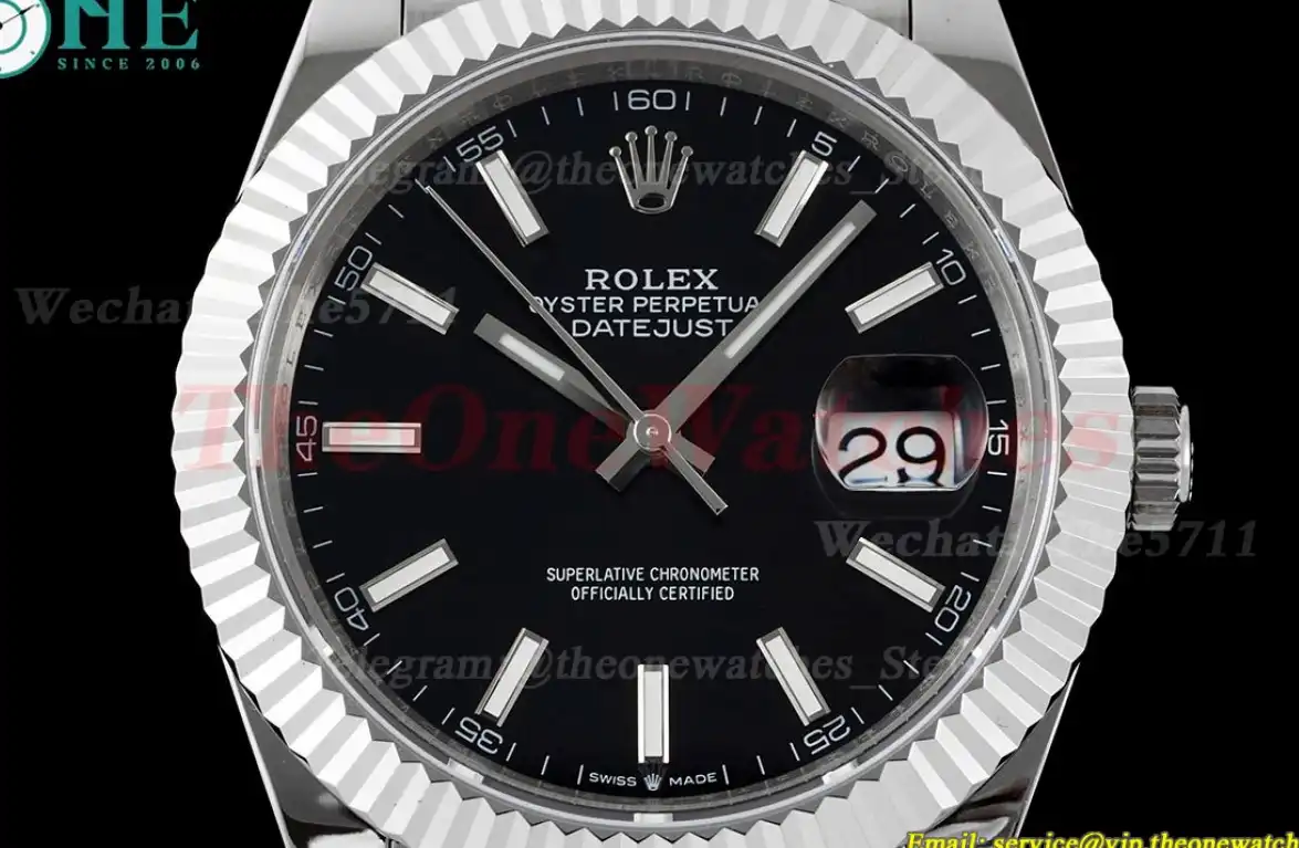 Datejust 126234 36mm Jub SS SS Black Stk JDF V2 VR3235