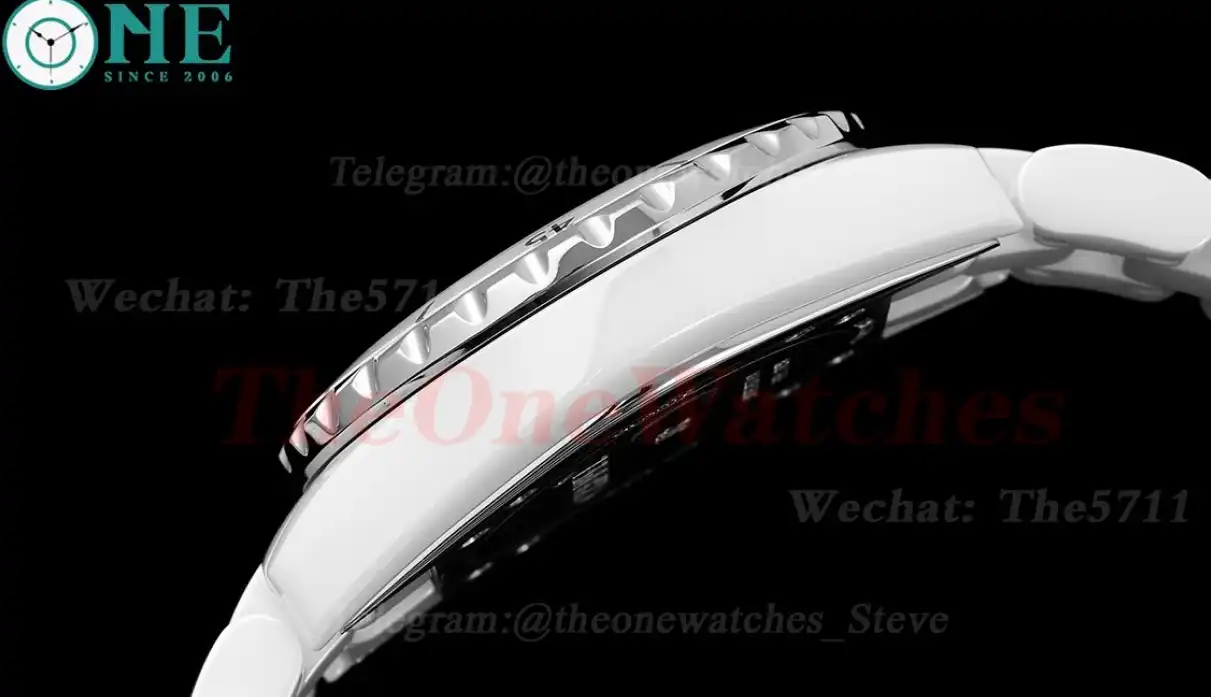 J12 Ladies 33mm Ceramic Cer White Dia XF Swiss Quartz