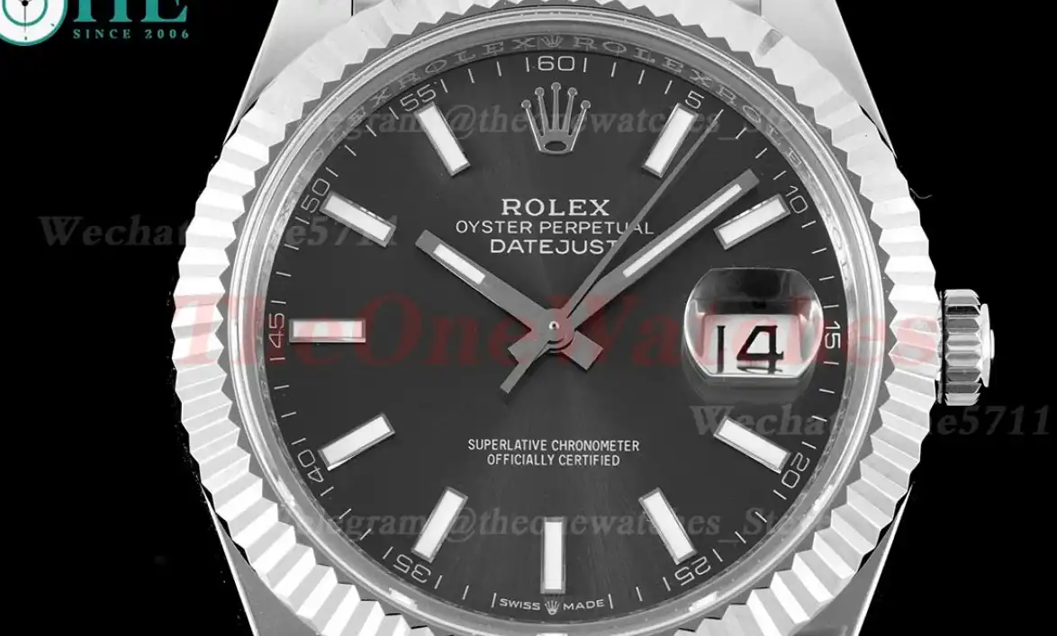 Datejust 126334 41mm Julibee 904L SS SS Grey Stk VRF VR3235