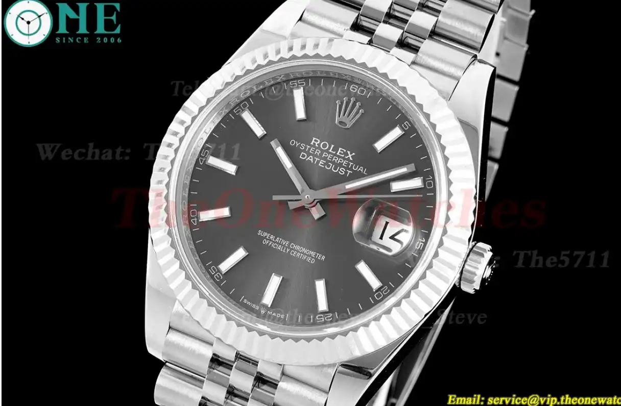 Datejust 126334 41mm Julibee 904L SS SS Grey Stk VRF VR3235