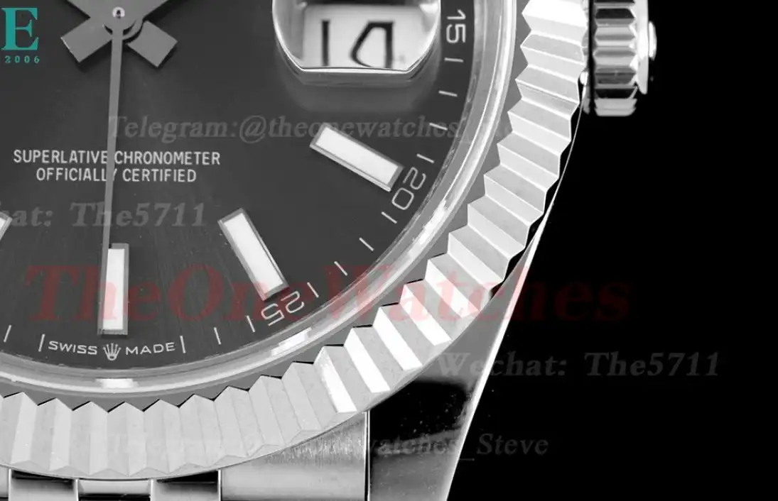 Datejust 126334 41mm Julibee 904L SS SS Grey Stk VRF VR3235