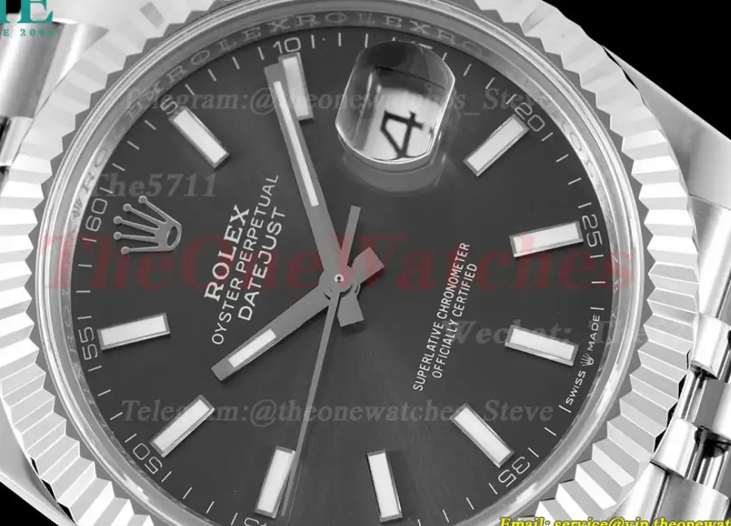 Datejust 126334 41mm Julibee 904L SS SS Grey Stk VRF VR3235