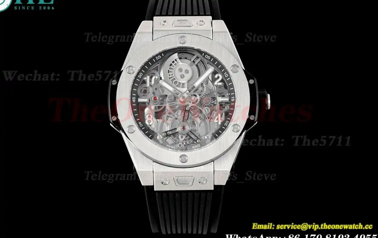 Big Bang Unico Tourbillon 45mm Skeleton Dial SS RU HBF HW6035