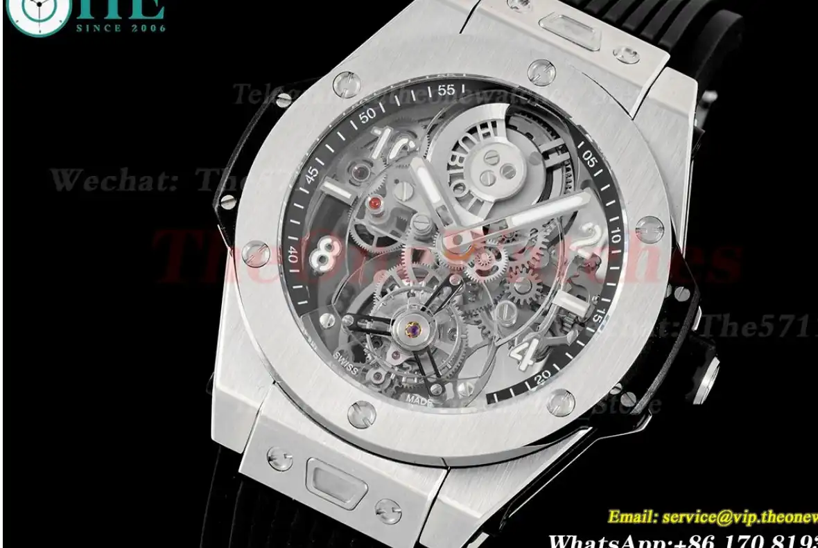 Big Bang Unico Tourbillon 45mm Skeleton Dial SS RU HBF HW6035