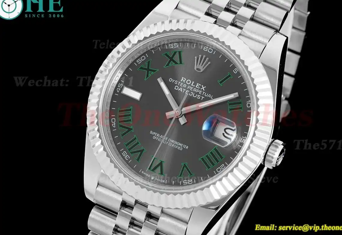 Datejust 126334 41mm Julibee 904L SS SS Grey Rmn VRF VR3235