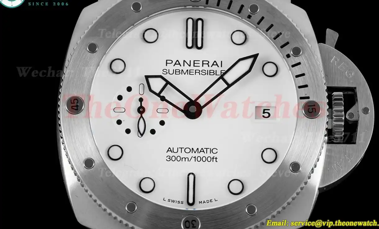 Submersible PAM1226 44mm SS RU White Dial TTF P9010