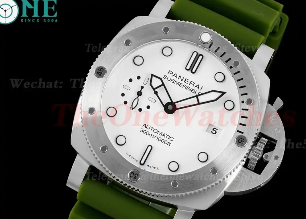 Submersible PAM1226 44mm SS RU White Dial TTF P9010