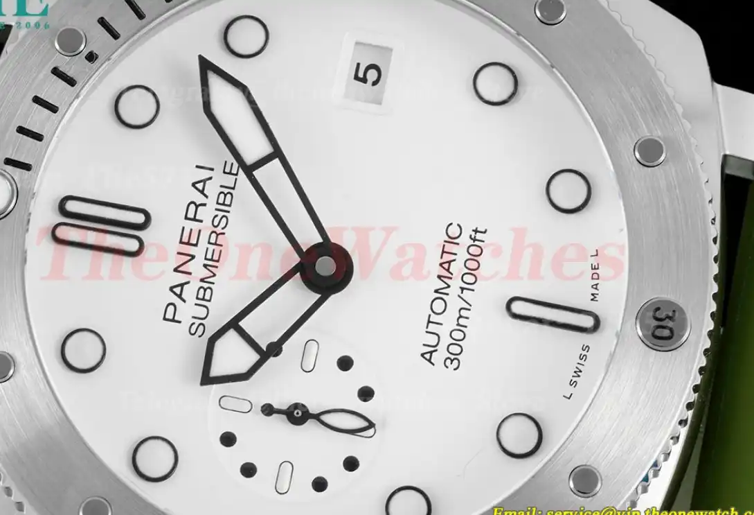 Submersible PAM1226 44mm SS RU White Dial TTF P9010