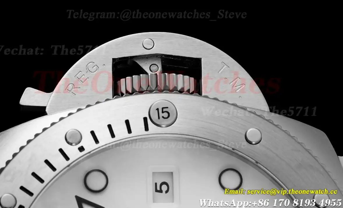 Submersible PAM1226 44mm SS RU White Dial TTF P9010