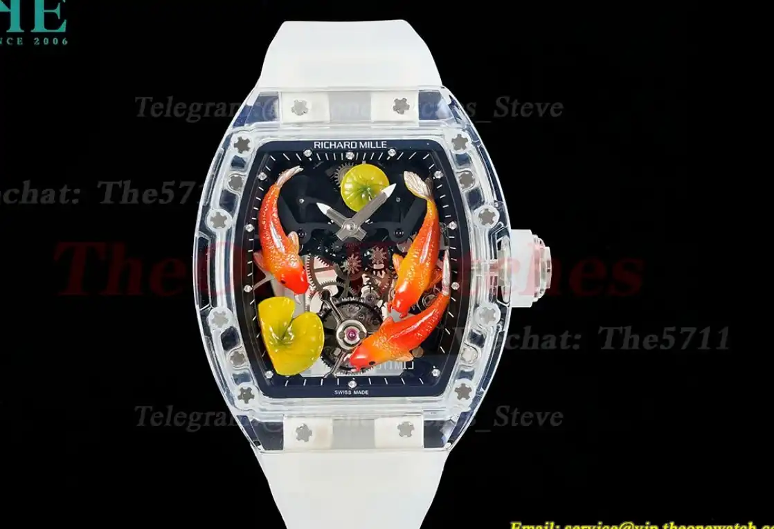 S10 Koi Dial on Transparent Rubber Strap RMF Tourb