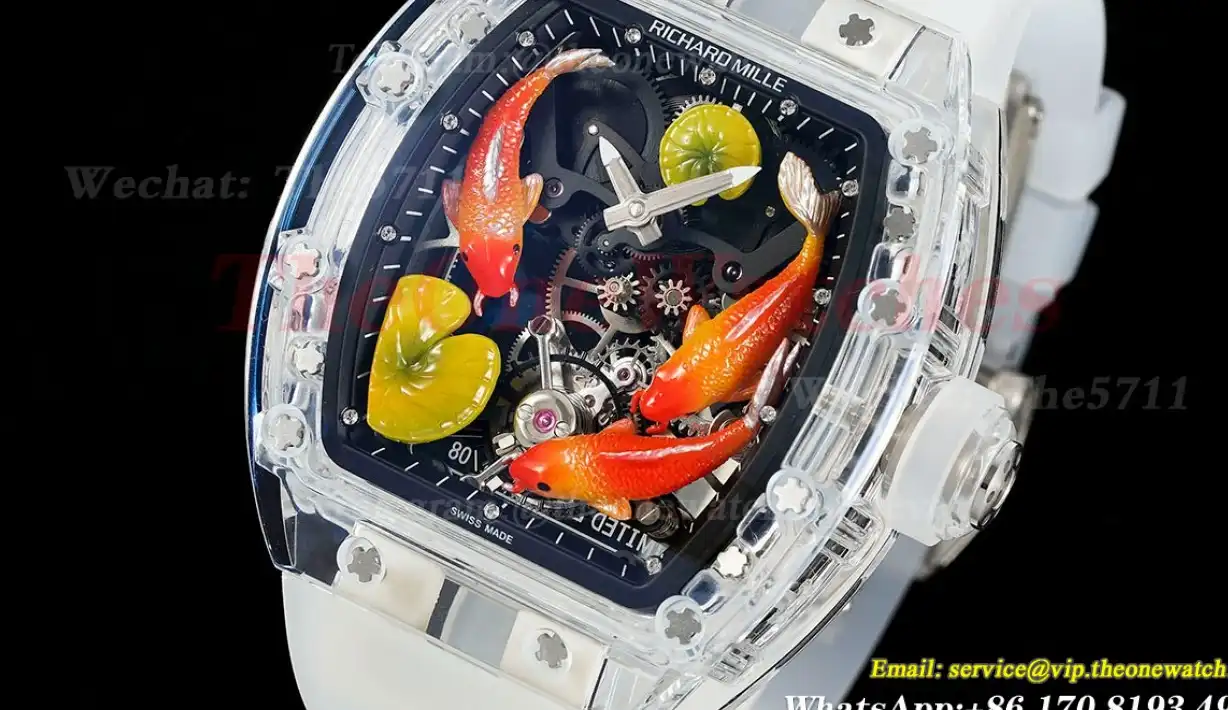 S10 Koi Dial on Transparent Rubber Strap RMF Tourb