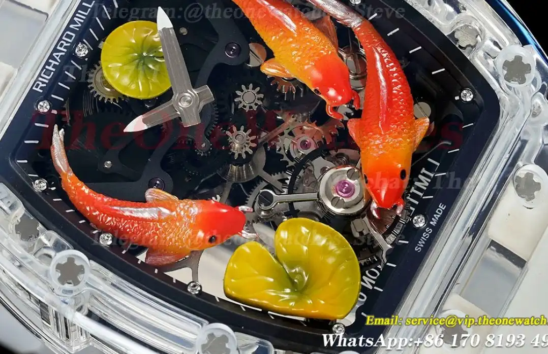 S10 Koi Dial on Transparent Rubber Strap RMF Tourb