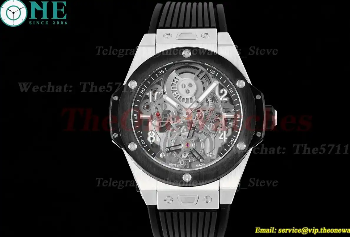 Big Bang Unico Tourbillon 45mm Ceramic Bezel SS RU HBF HW6035