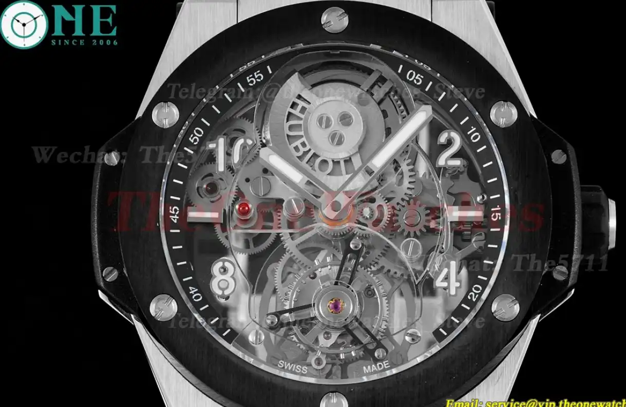 Big Bang Unico Tourbillon 45mm Ceramic Bezel SS RU HBF HW6035