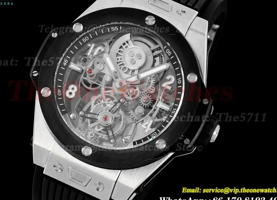 Big Bang Unico Tourbillon 45mm Ceramic Bezel SS RU HBF HW6035