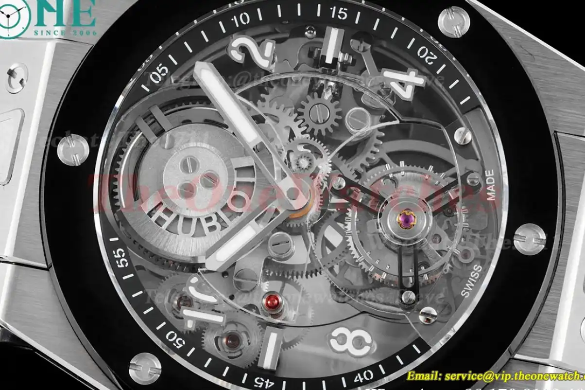 Big Bang Unico Tourbillon 45mm Ceramic Bezel SS RU HBF HW6035