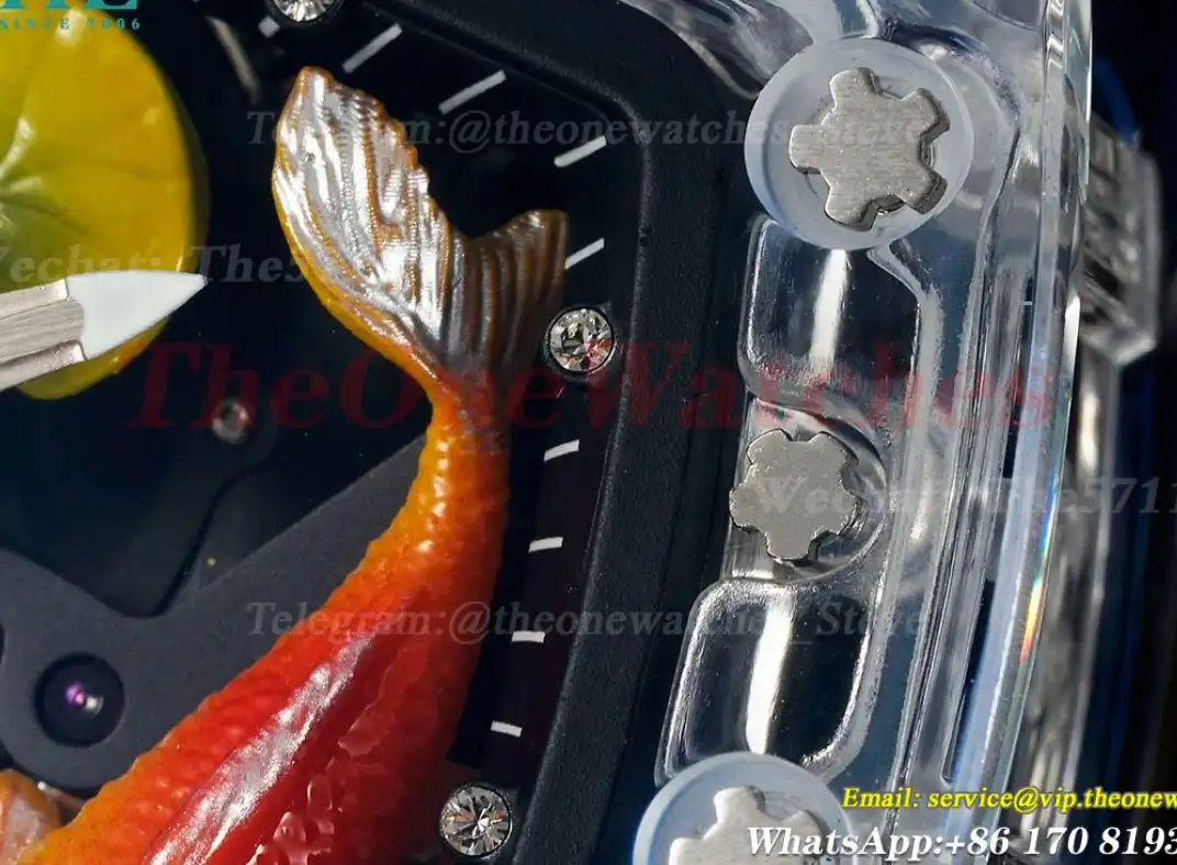 S10 Koi Dial on Transparent Rubber Strap RMF Tourb