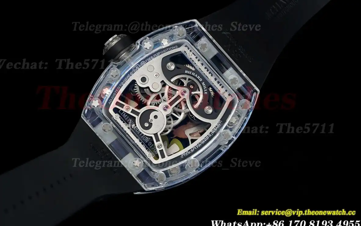 S10 Koi Dial on Black Rubber Strap RMF Tourb