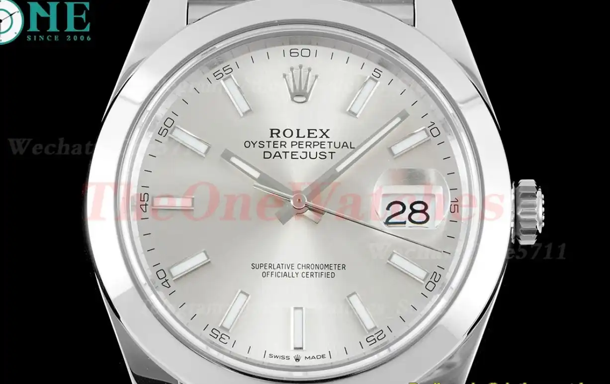 Datejust 126300 41mm Jubilee 904L SS SS Silver Stk King VR3235