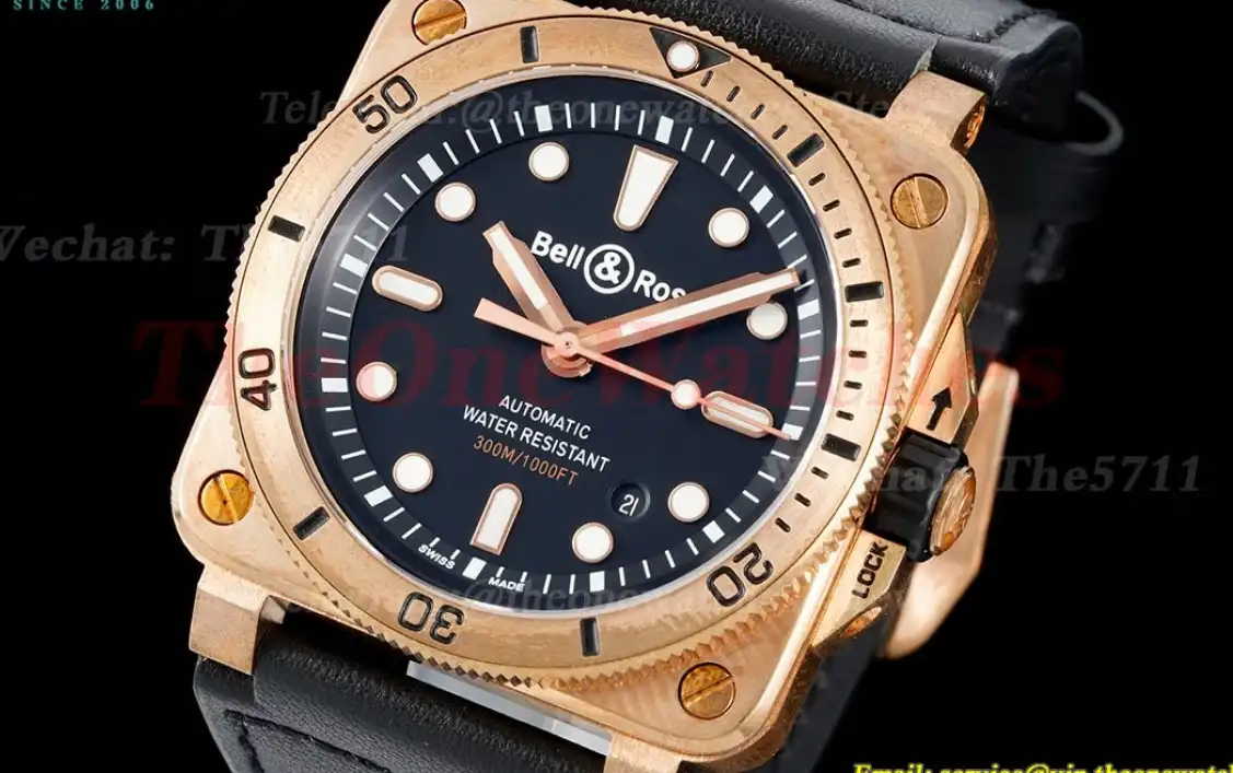 Bell & Rose Instruments BR03 Diver Bronze LE Black Dial 42mm A2824