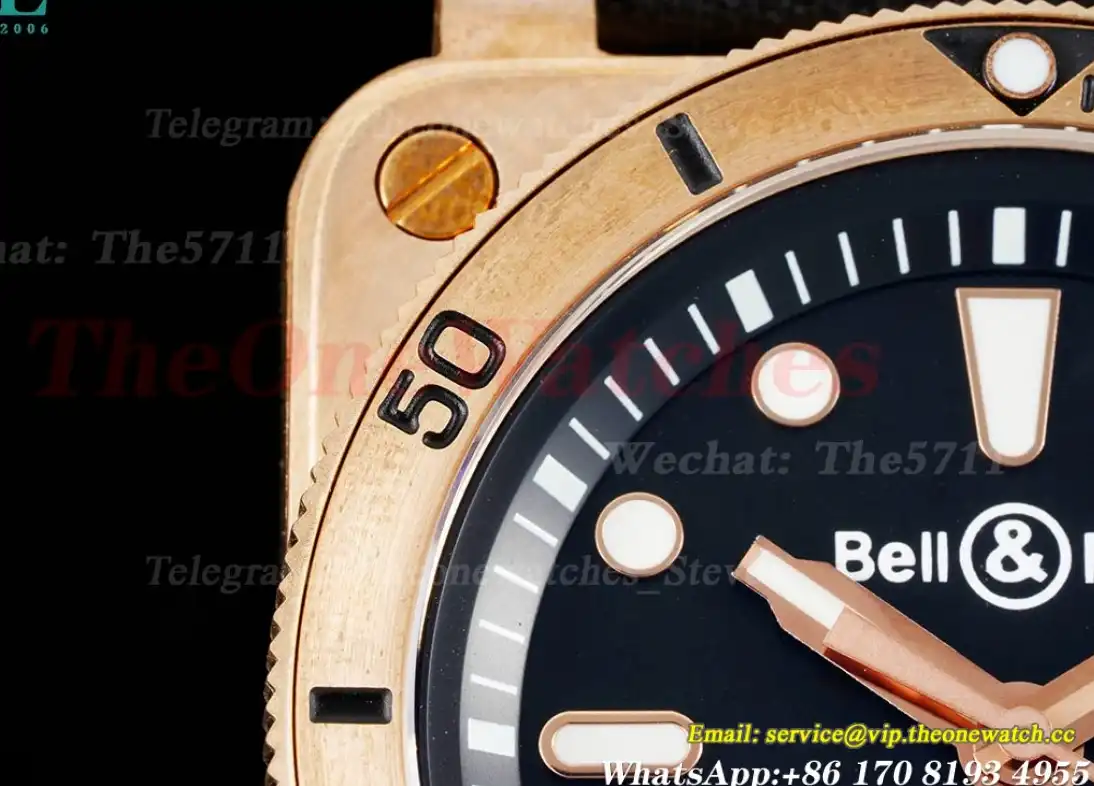 Bell & Rose Instruments BR03 Diver Bronze LE Black Dial 42mm A2824