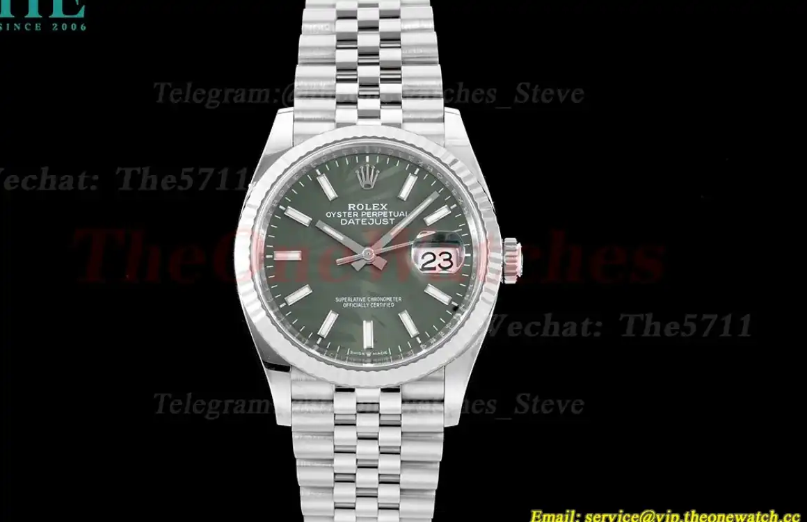 Datejust 126234 36mm Jub SS SS Palm Motif Dial Clean SH3235