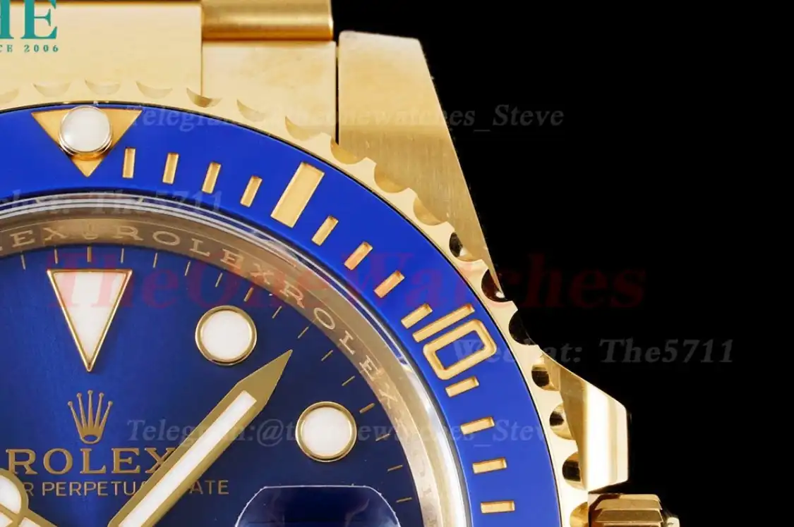 Submariner 116618 LB 40mm 904L YG SS Blue Dial Clean VS3135