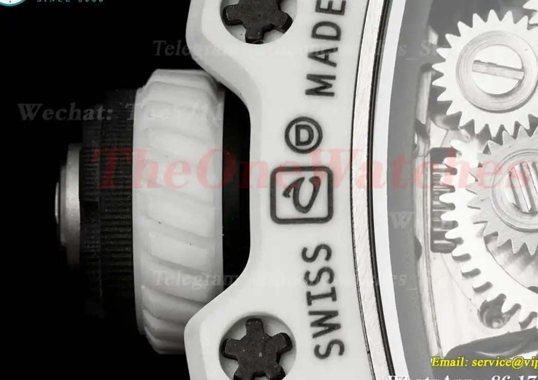 RM21-02 White Carbon Case On Black Rubber Strap RMF Tourbillon