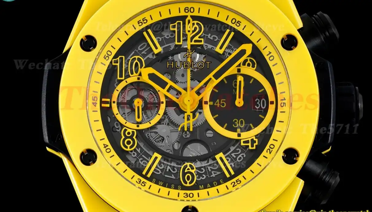 Big Bang Unico 42mm Yellow Magic Ceramic RU Skeleton Dial BBF A1280