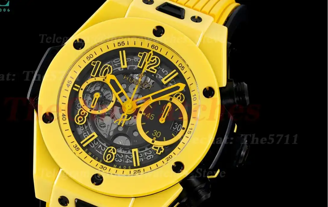 Big Bang Unico 42mm Yellow Magic Ceramic RU Skeleton Dial BBF A1280