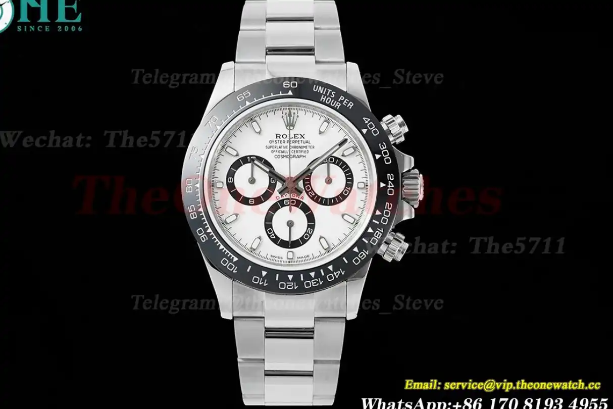 Daytona 116500 40mm SS SS White Dial JDF A7750