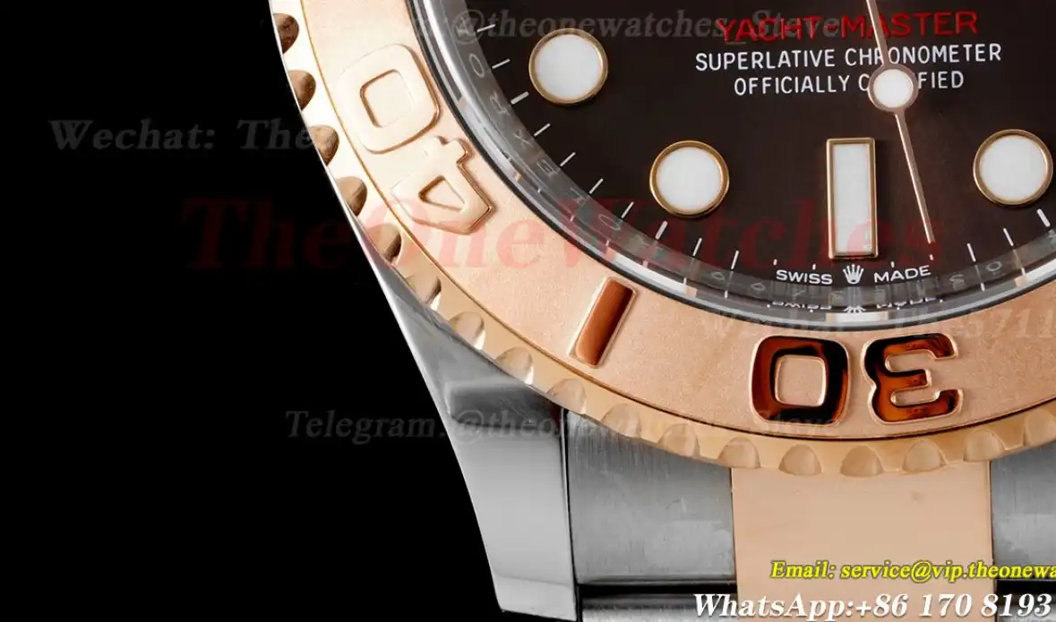 Yacht-Master 126621 40mm SS RG Brown Dot Clean VR3235