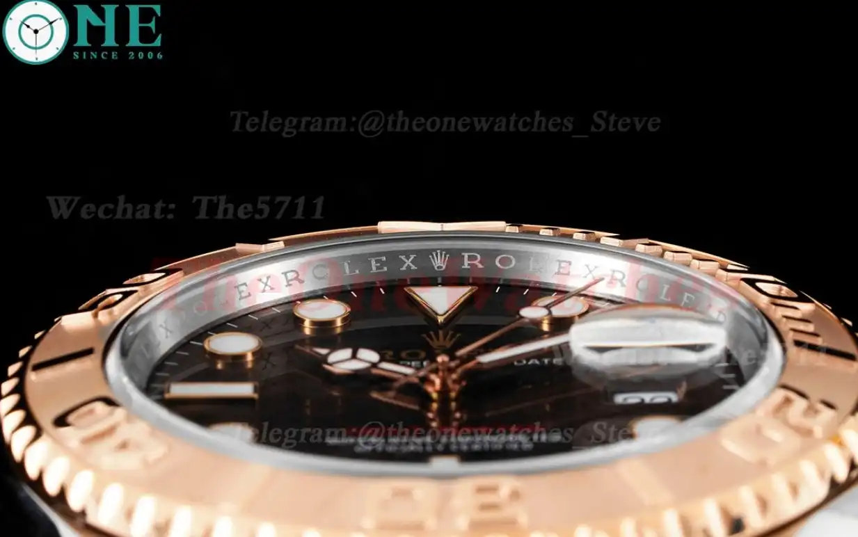 Yacht-Master 126621 40mm SS RG Brown Dot Clean VR3235