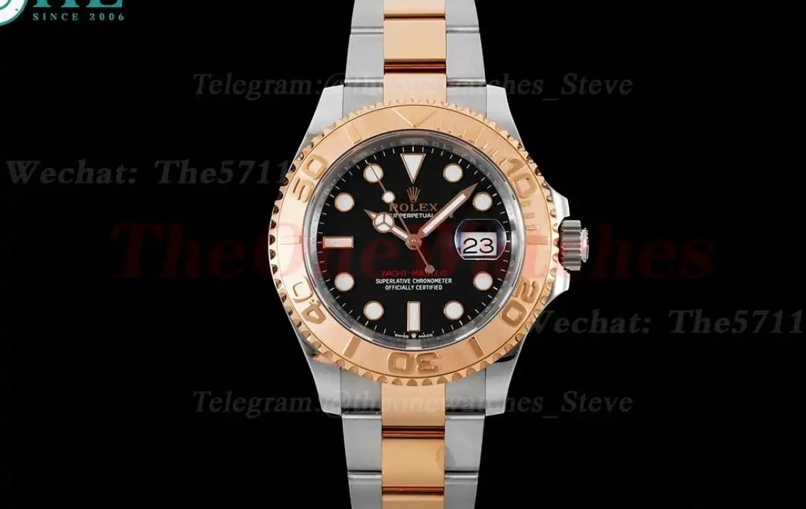 Yacht-Master 126621 40mm SS RG Black Dot Clean VR3235