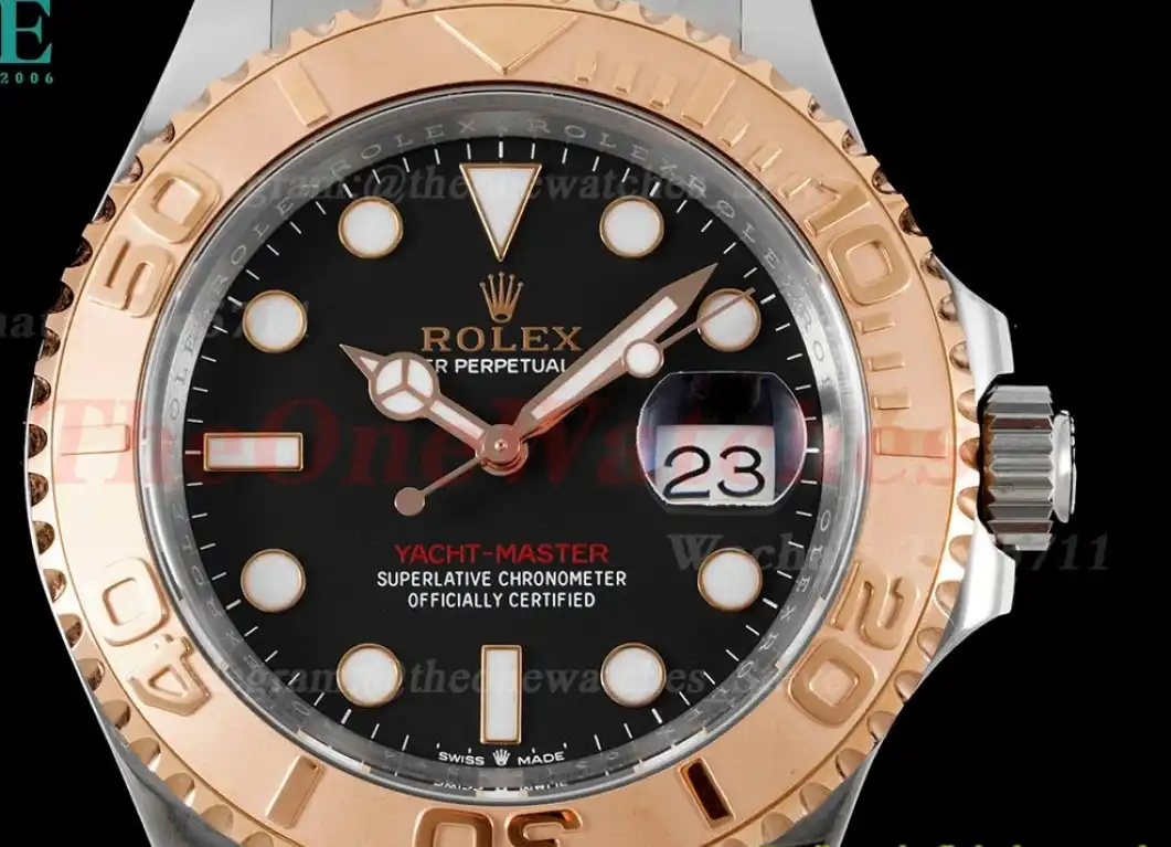 Yacht-Master 126621 40mm SS RG Black Dot Clean VR3235