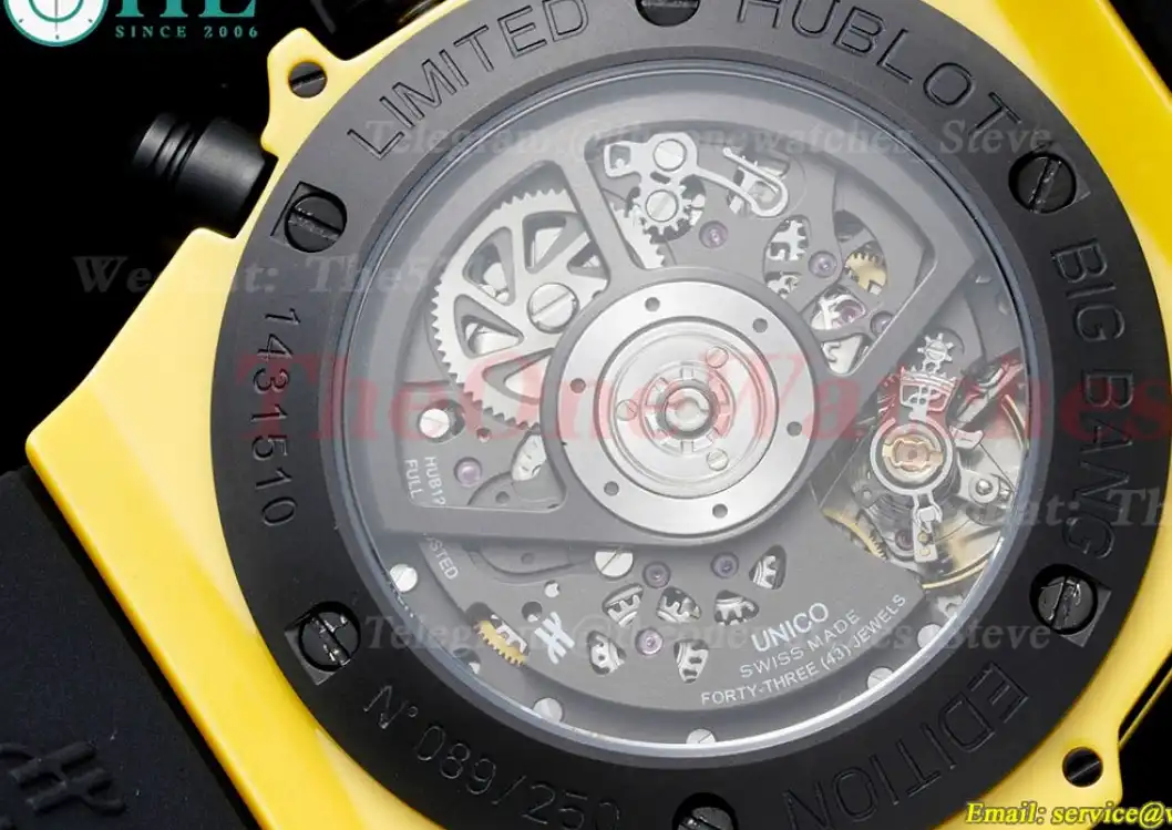 Big Bang Unico 42mm Yellow Magic Ceramic RU Skeleton Dial BBF A1280