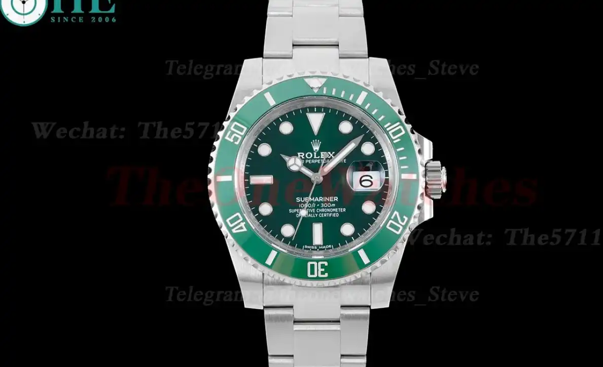 Submariner 116610LV Hulk 40mm SS SS Green Dial Clean VS3135