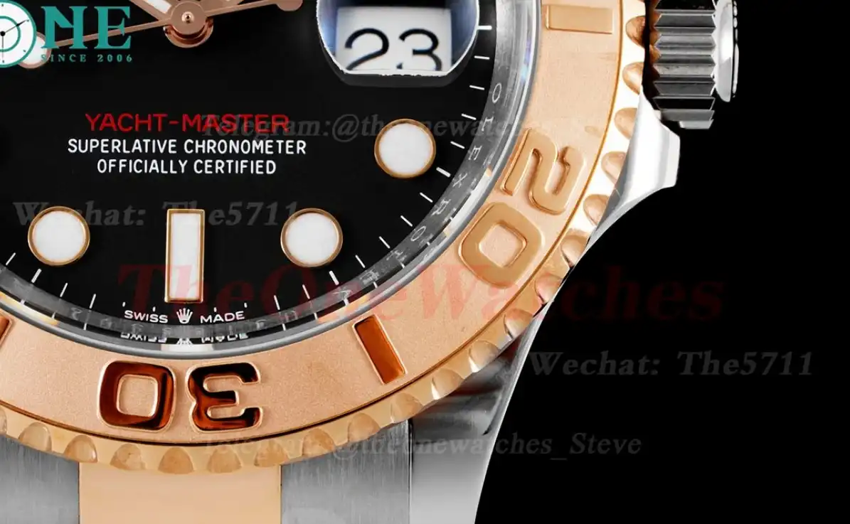 Yacht-Master 126621 40mm SS RG Black Dot Clean VR3235