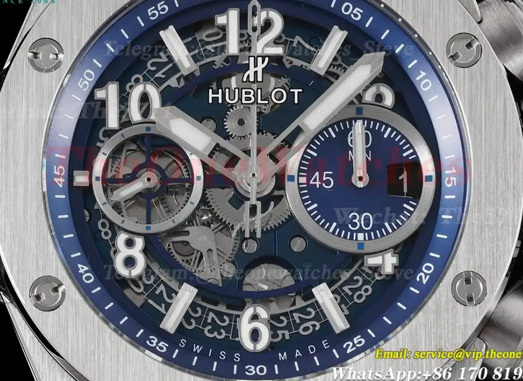 Big Bang Unico 42mm TI RU Skeleton Blue Dial BBF HUB1280