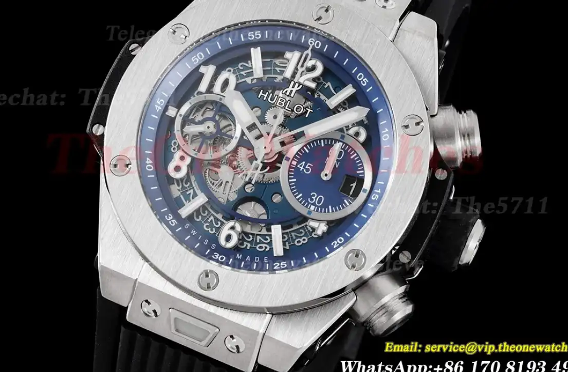 Big Bang Unico 42mm TI RU Skeleton Blue Dial BBF HUB1280