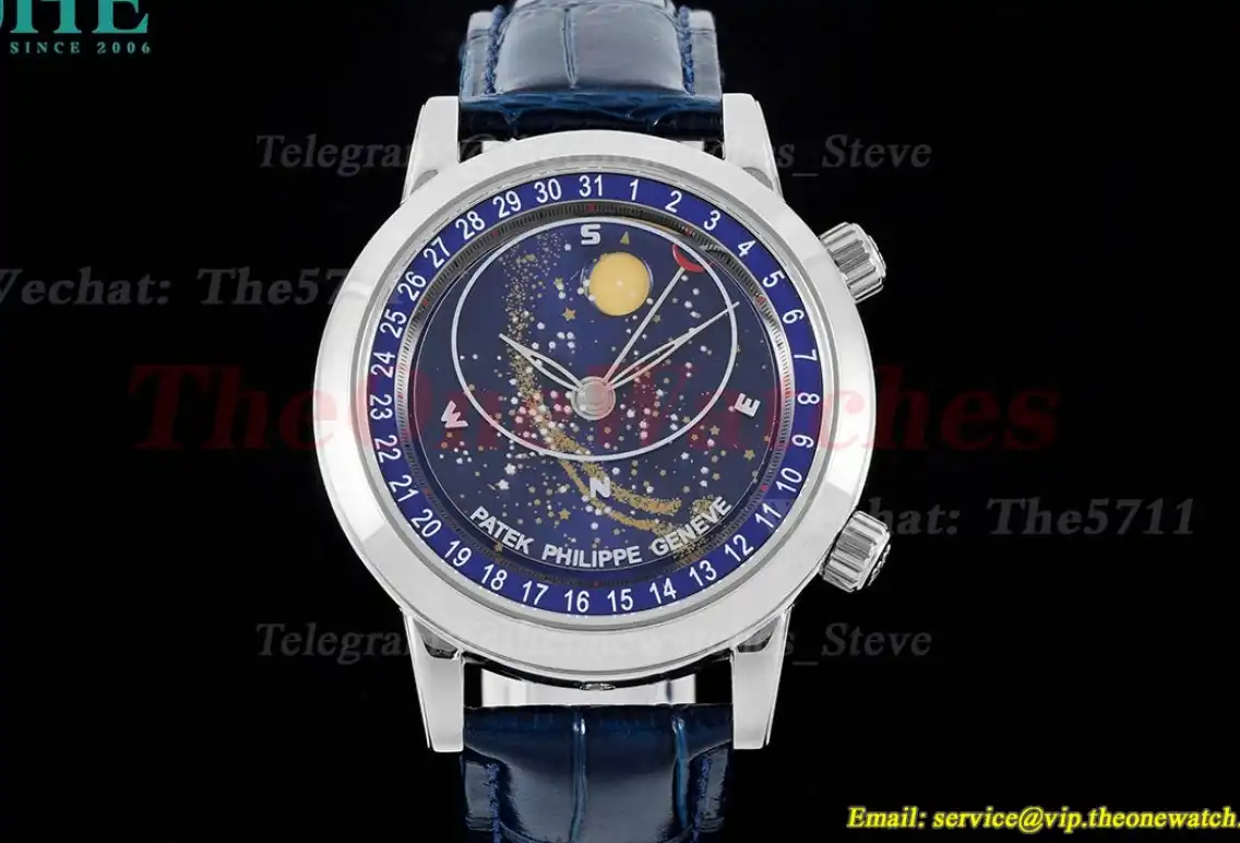 Celestial Sky Moon Date SS LE Blue Dial TWF A240