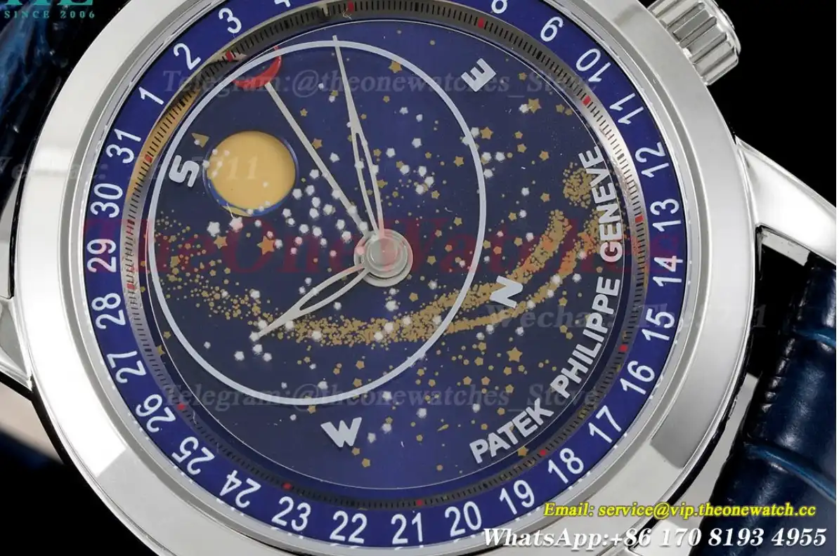 Celestial Sky Moon Date SS LE Blue Dial TWF A240