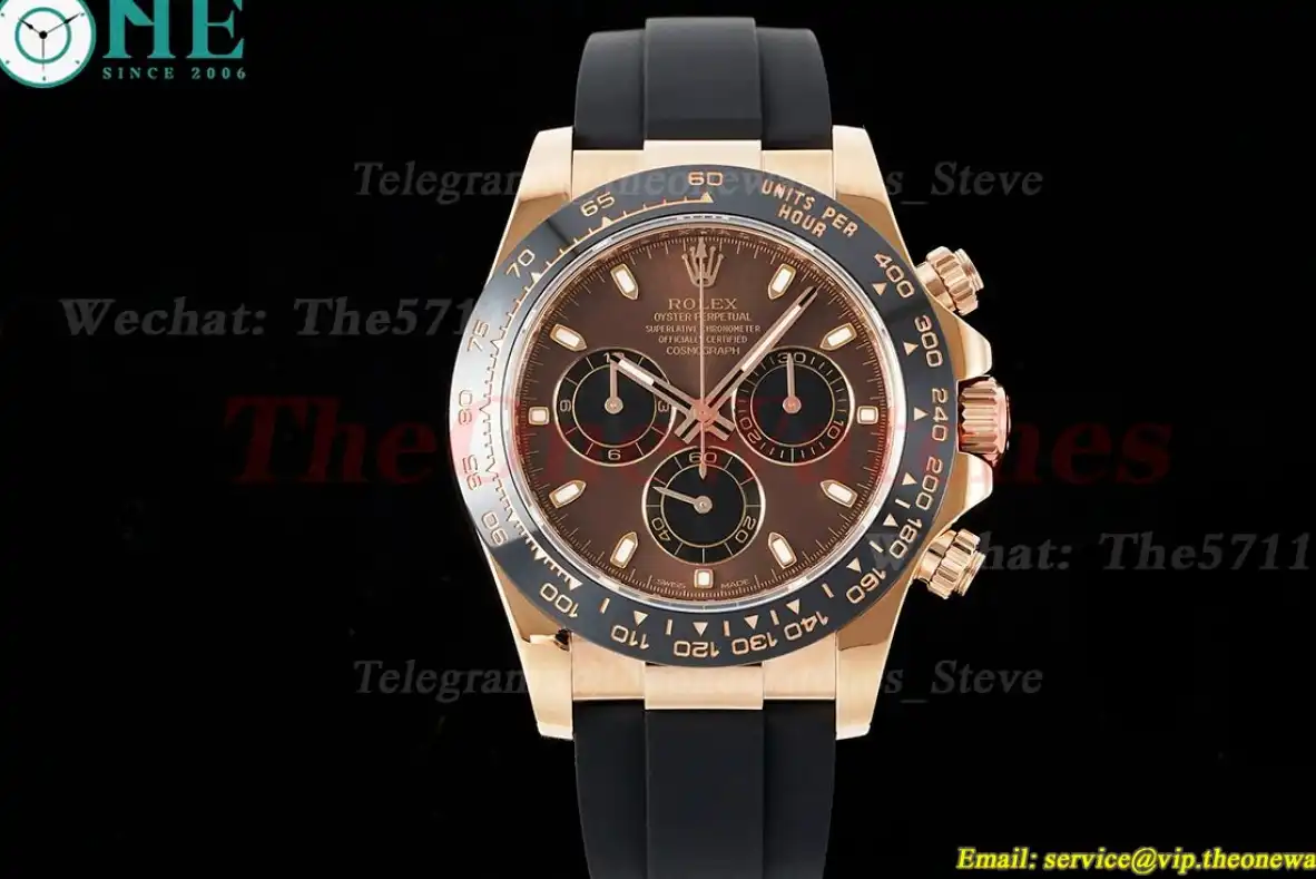 Daytona 116515 40mm RG RU Chocolate Dial ZF SH4130 (Tungsten Heavy Version)