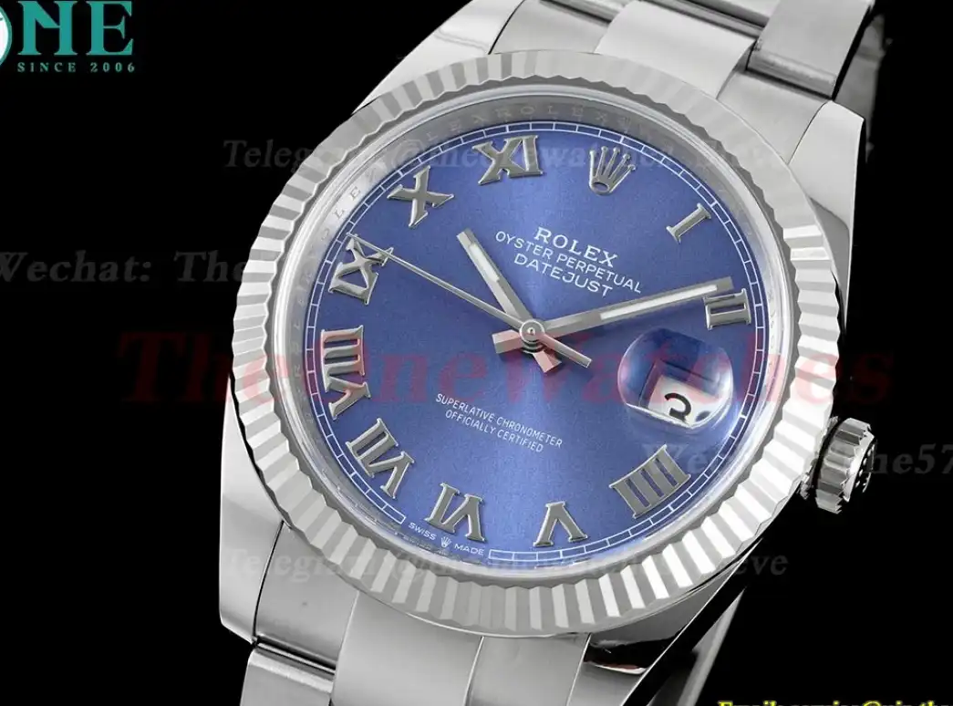 Datejust 126334 41mm Oys SS SS Blue Roman Clean SH3235