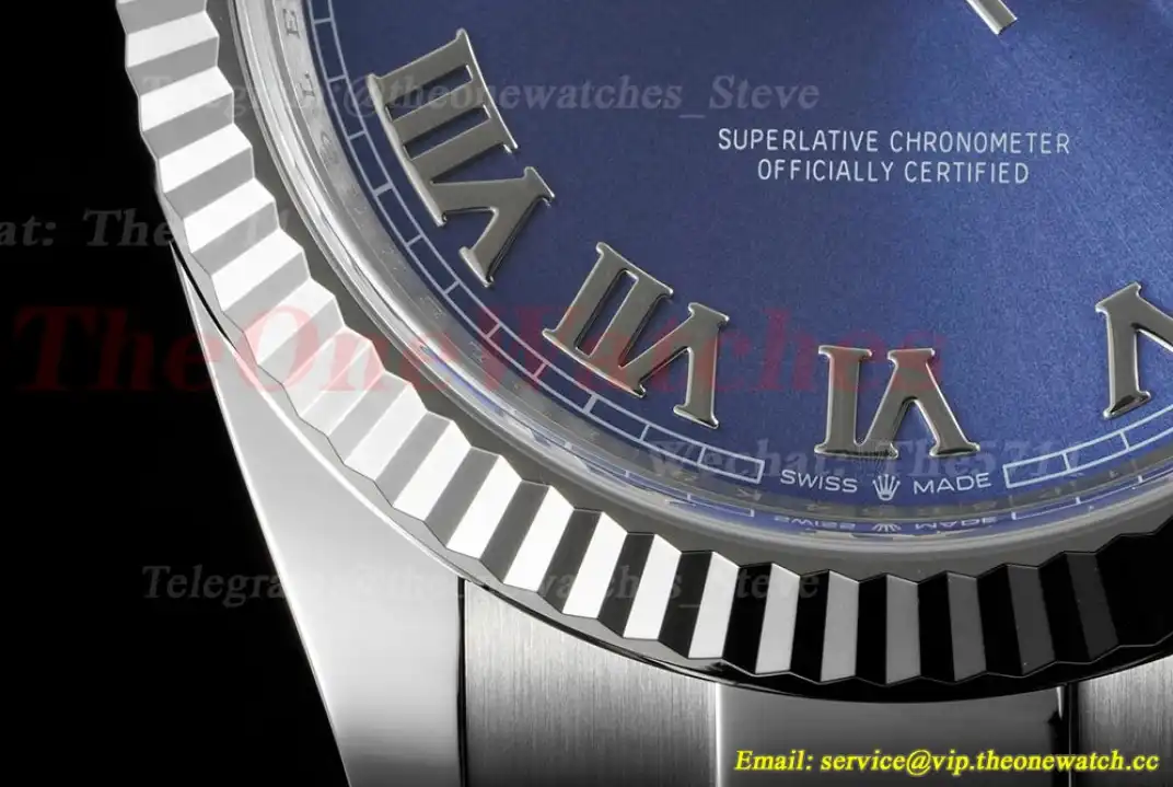 Datejust 126334 41mm Oys SS SS Blue Roman Clean SH3235