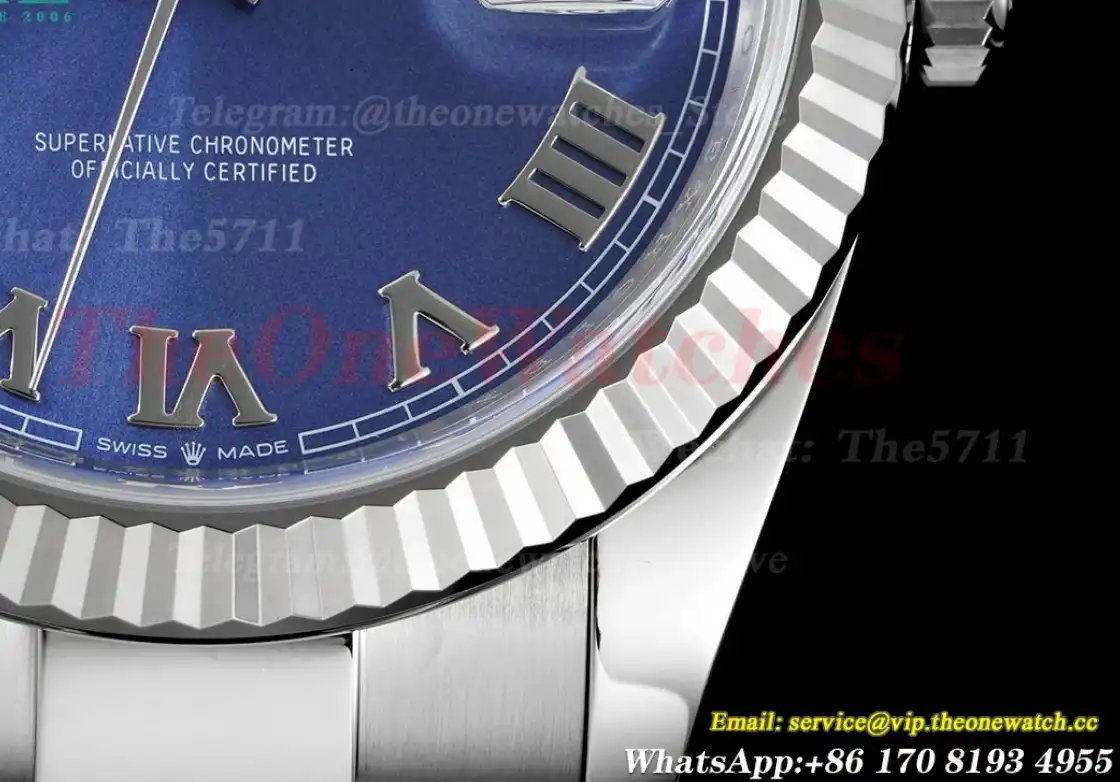 Datejust 126334 41mm Oys SS SS Blue Roman Clean SH3235