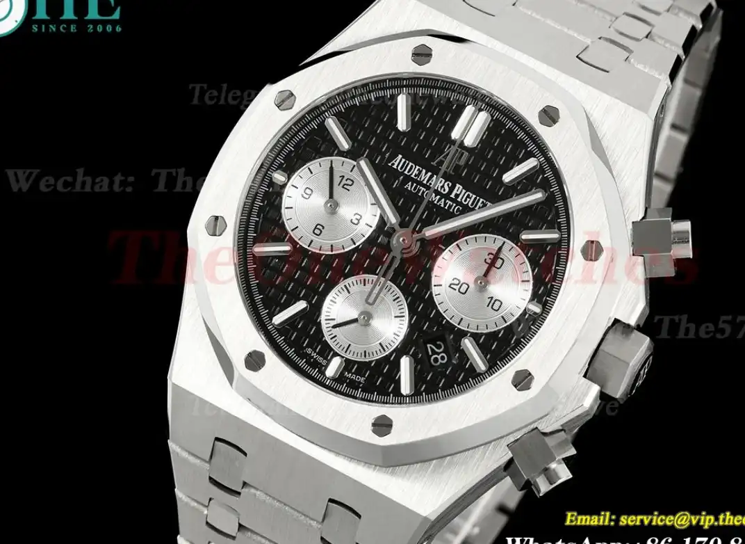 Royal Oak Chrono 26331ST 41mm SS SS Black Wht BF A7750