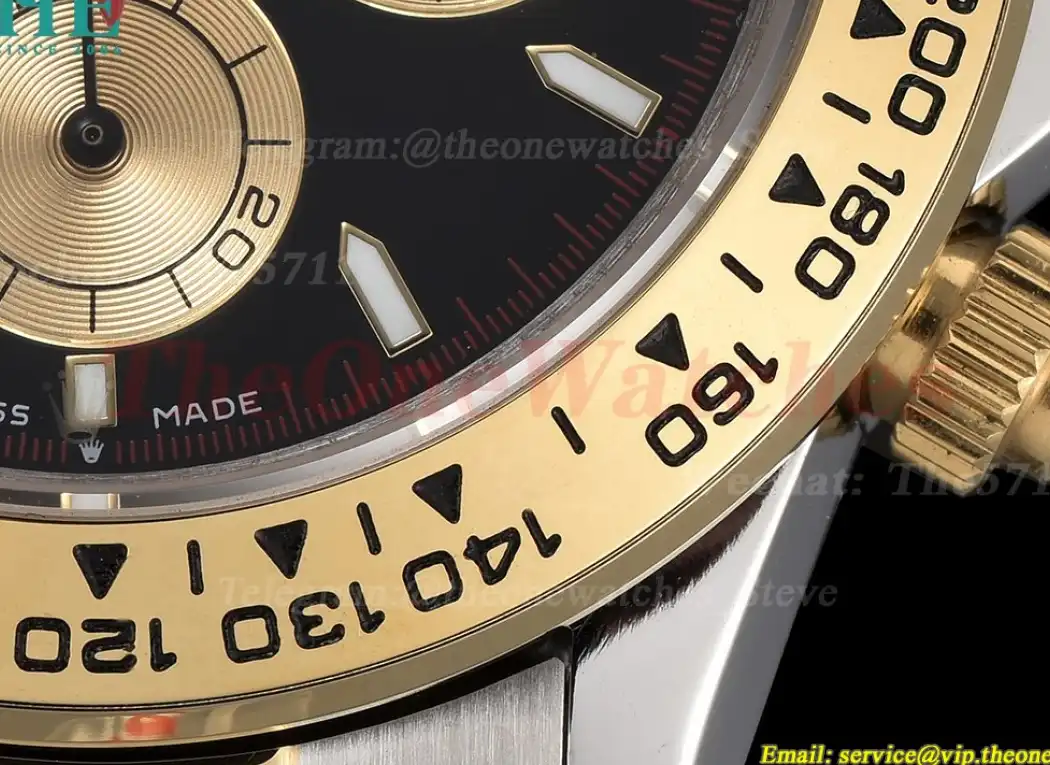 Daytona 40mm YG SS Black Gold GDF A3836