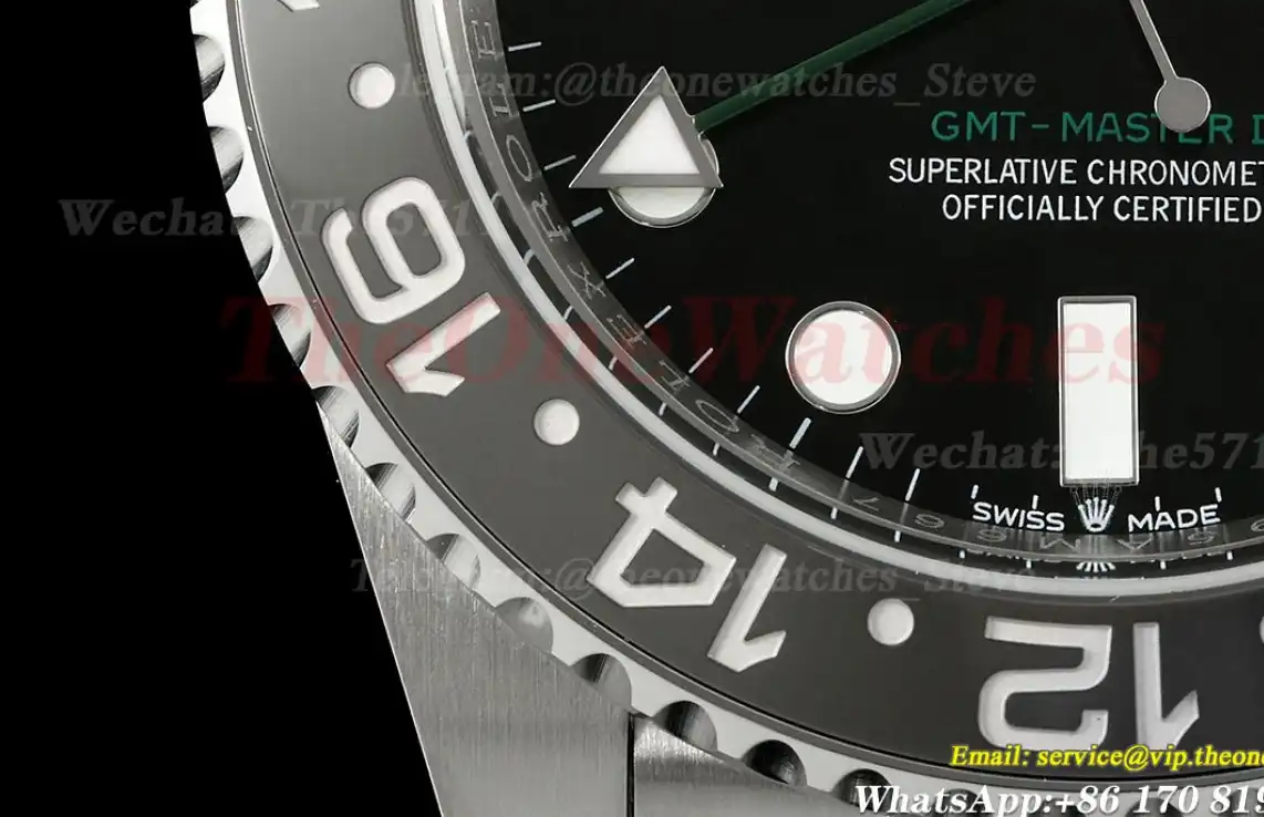 GMT Master II 126710 Bruce Wayne Jub 40mm SS SS Black Dial EWEF V2 SH3285